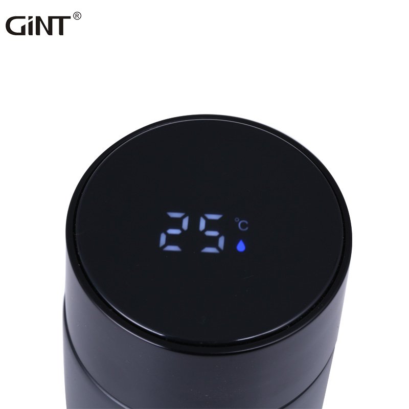 portable hiking sample travel modern with led temperature display vaccum flask stainless steel smart water bottle
