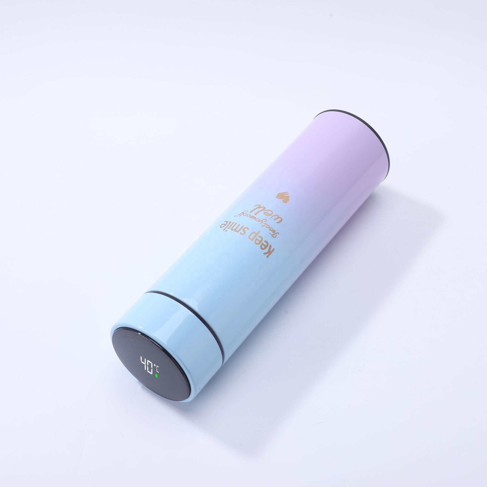 Digital LED temperature display vacuum flasks thermoses gift set stainless steel smart hot water bottle with filter custom logo