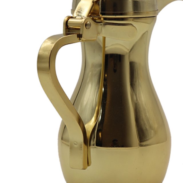 Arabic Gold Silver Luxury Dallah 20oz 26oz 32oz 40oz 48oz Classic Arabian Stainless Steel Dallah Gold Silver Color