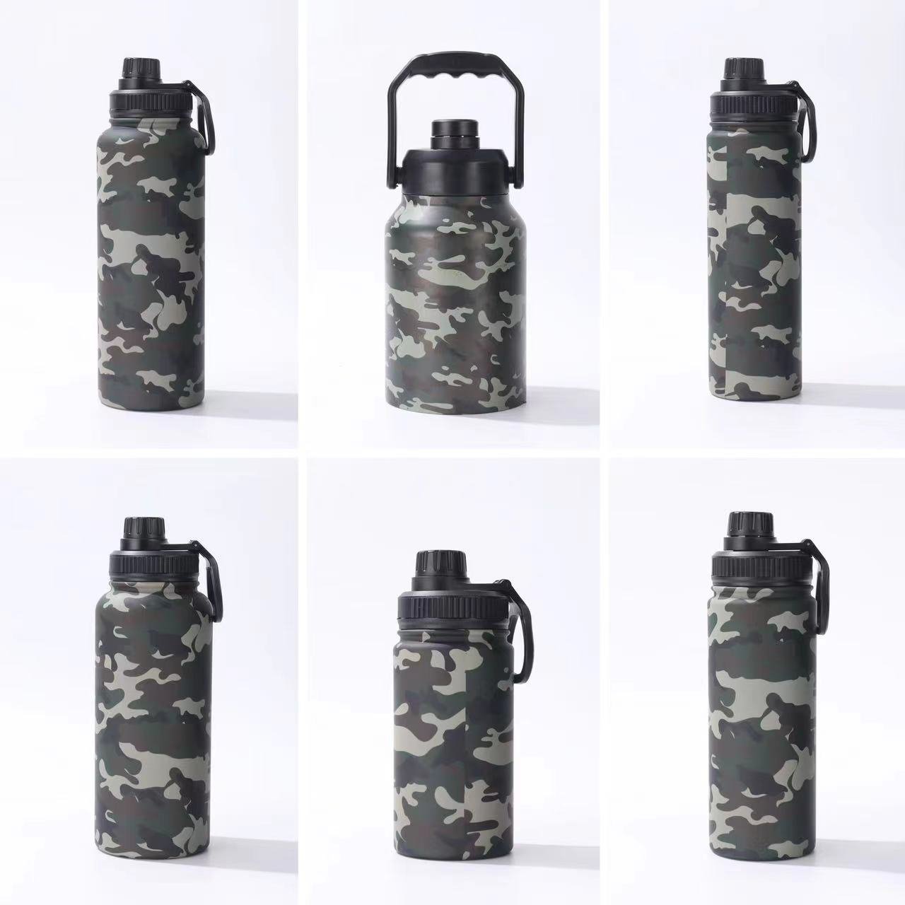 1 Gallon 128 OZ Manufacture Custom Drinkware Termos de Agua Gym Stainless Steel Insulated Vacuum Flask Reusable Water Bottle