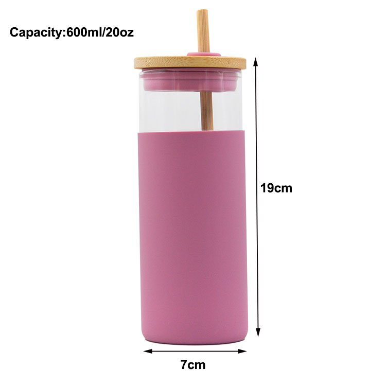 20oz 30oz 40oz wholesale bulk custom rainbow travel bamboo glass sublimation water coffee tumbler cup bottle mug with straw