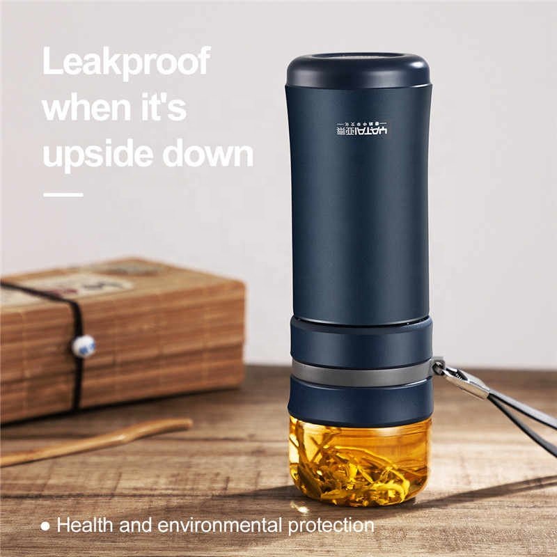 Thermos Bottle Tea Filter With Tea Separation Strainer Infuser Thermos Mug Vacuum Flask Bottle Business Man 300ml 400ml