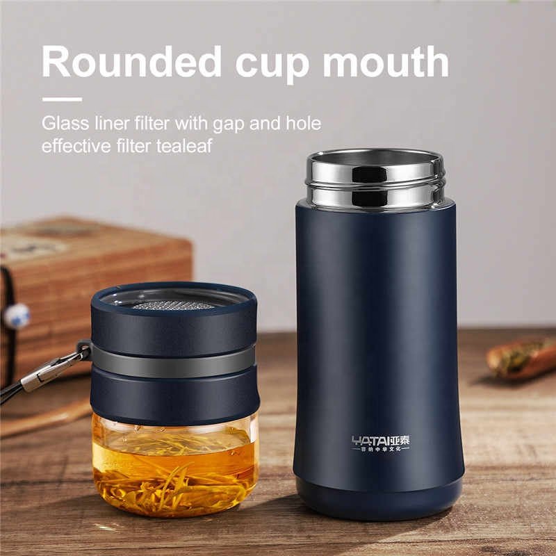 Thermos Bottle Tea Filter With Tea Separation Strainer Infuser Thermos Mug Vacuum Flask Bottle Business Man 300ml 400ml