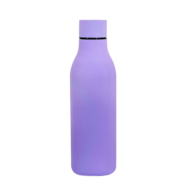 Rubber paint Customized Vacuum Flask Reusable Double Wall Insulated Stainless Steel Water Bottle 550ml