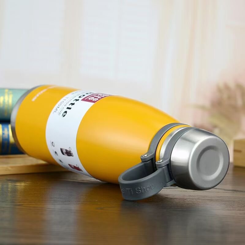 Vacuum Insulated Water Bottles Custom Logo Double Walled Cola Shape Reusable Thermos Stainless Steel China Sports Travel Bullet
