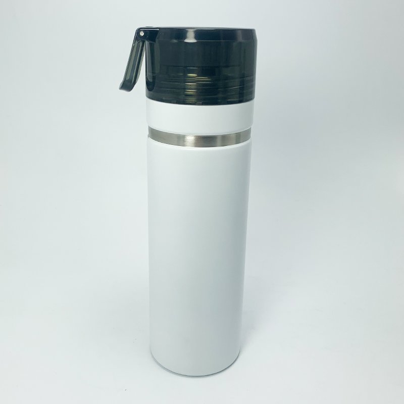 Go Quick premium double wall stainless steel water bottle vacuum insulated travel tumbler with handle lid