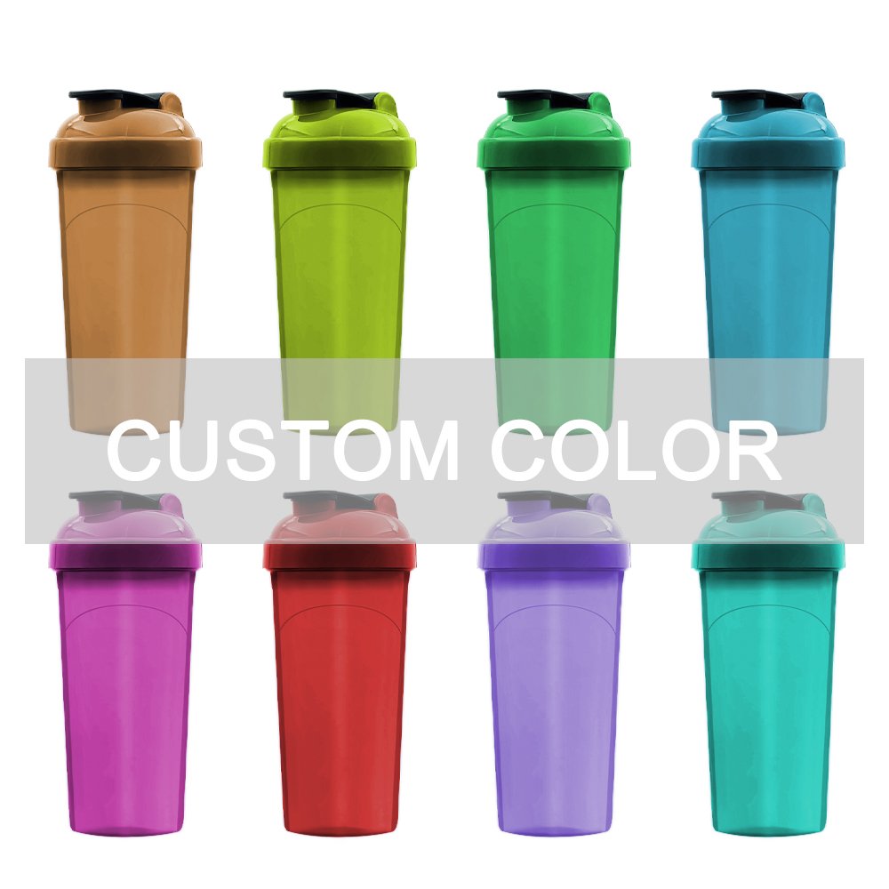 16 Ounce 25 Ounce Protein Shaker Bottle with Mesh & Mixer Ball BPA Free Dishwasher Safe Shaker Cups for Gym Fitness Workout