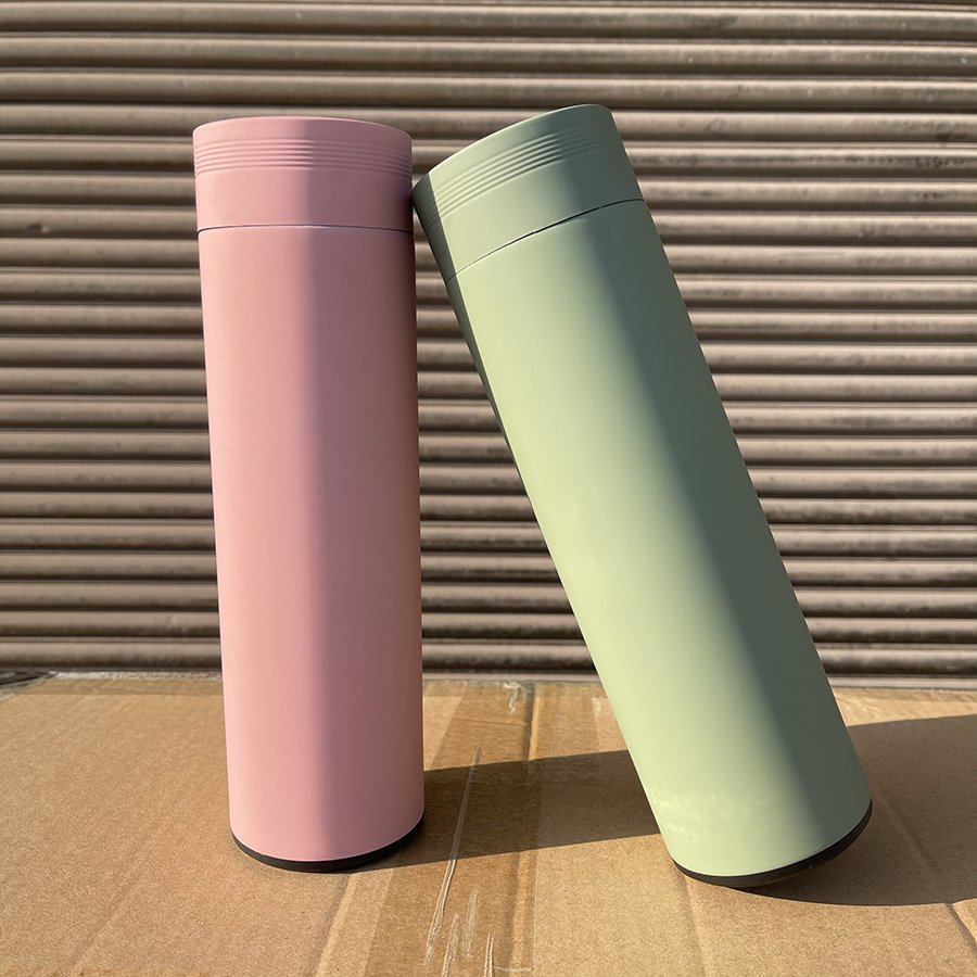 Promotion 500ml Simple Vacuum Flask Stainless Steel Matte Water Bottle