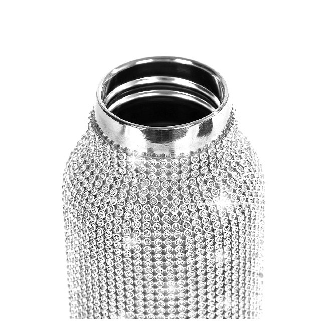 Diamond Bling Bling bottles Fashion Girl diamond tumbler Rhinestone Vacuum Flask 750ml Leak-Proof Water Bottle
