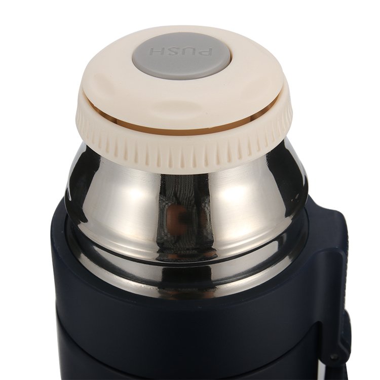 Grink new wholesale insulated black vacuum flask stainless steel slim water bottle