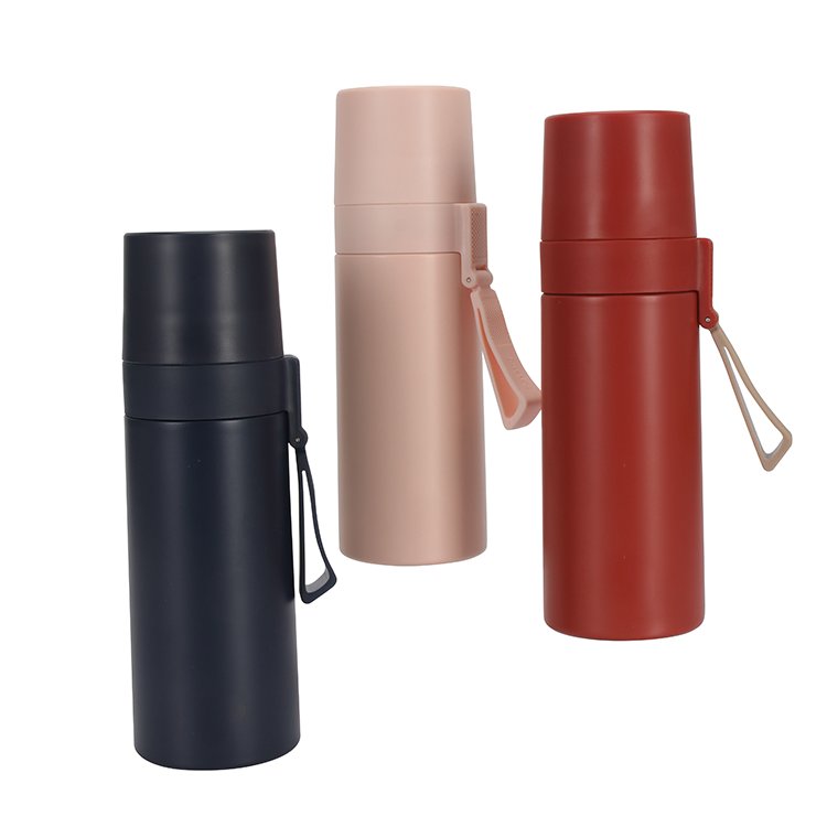 Grink new wholesale insulated black vacuum flask stainless steel slim water bottle