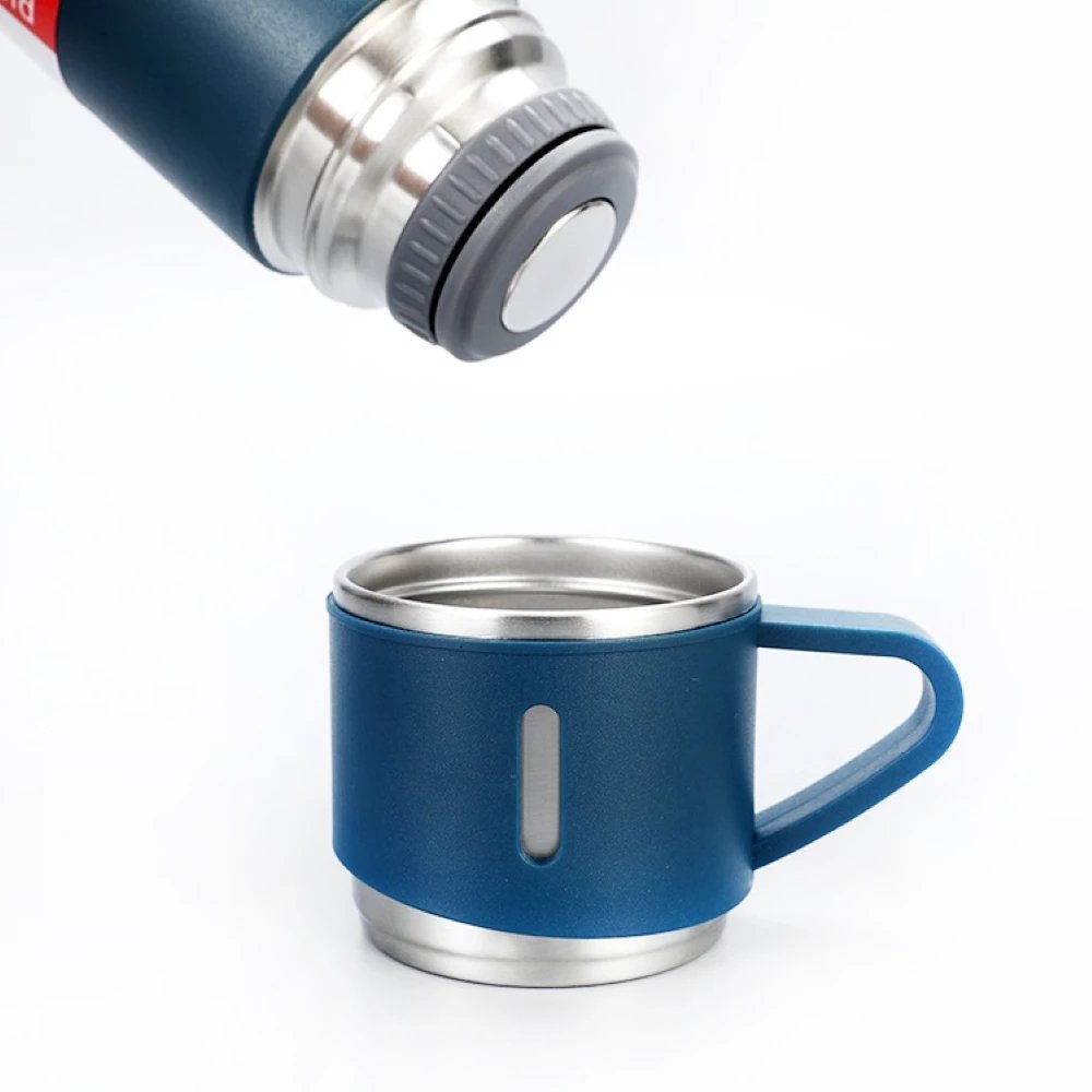 Gift Box set thermal kettle500Ml Bullet Double-Layer Stainless Steel Vacuum Thermos Coffee Travel Mug Business Trip Water Bottle