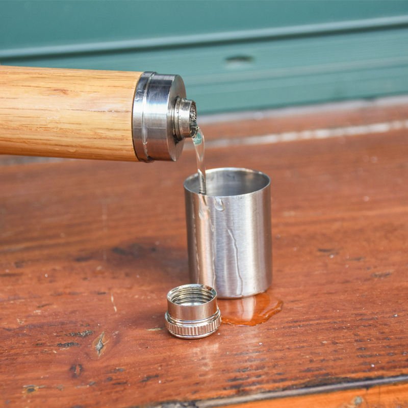 Natural bamboo material whiskey cup with a stainless steel base and with wooden cover, customized bamboo wisky cup