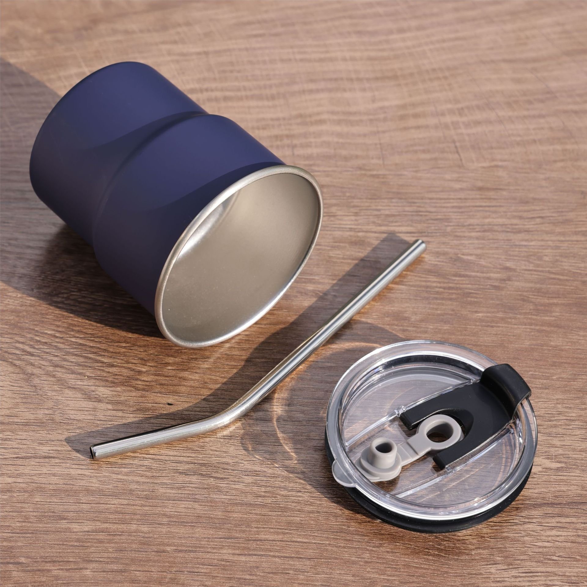 Take Away Coffee Cups for Tea Coffee Juice 300ML Stainless Steel Coffee Mug Tumbler Stack Cups with Ironing Camping