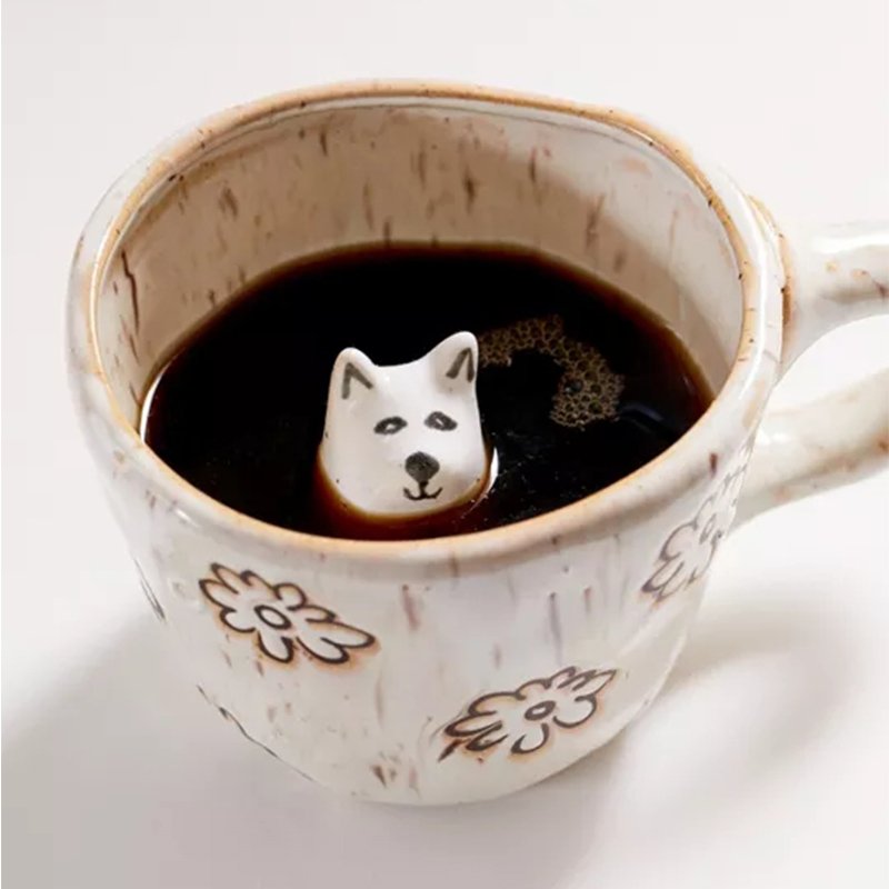 Peekaboo Ceramic 12 oz Mug carton cups animal in the cup