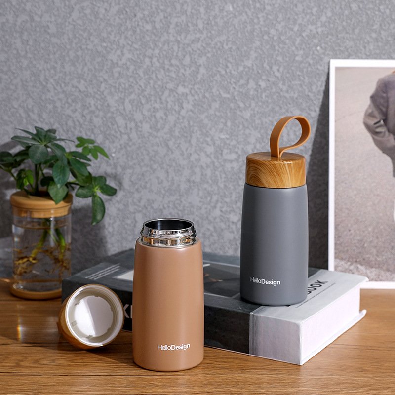 280Ml Creative 304 Stainless Steel Vacuum Flask Thermos Stainless Steel Water Bottle