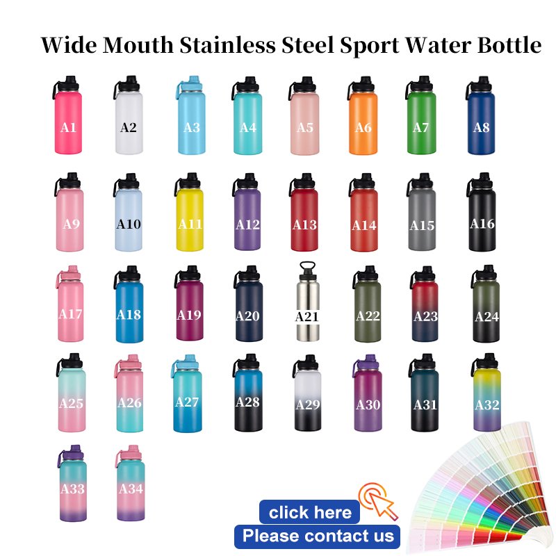 TY costume logo 18oz 22oz 32oz sport water bottle 25oz Vacuum Insulated Stainless Steel Water Bottle