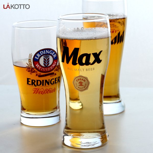 Custom Bar Beer Glass Lead-Free Glass/500ml 300ml Bar Wine Beverage Beer Mug