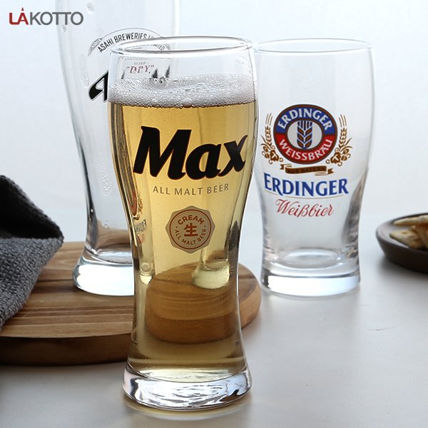 Custom Bar Beer Glass Lead-Free Glass/500ml 300ml Bar Wine Beverage Beer Mug