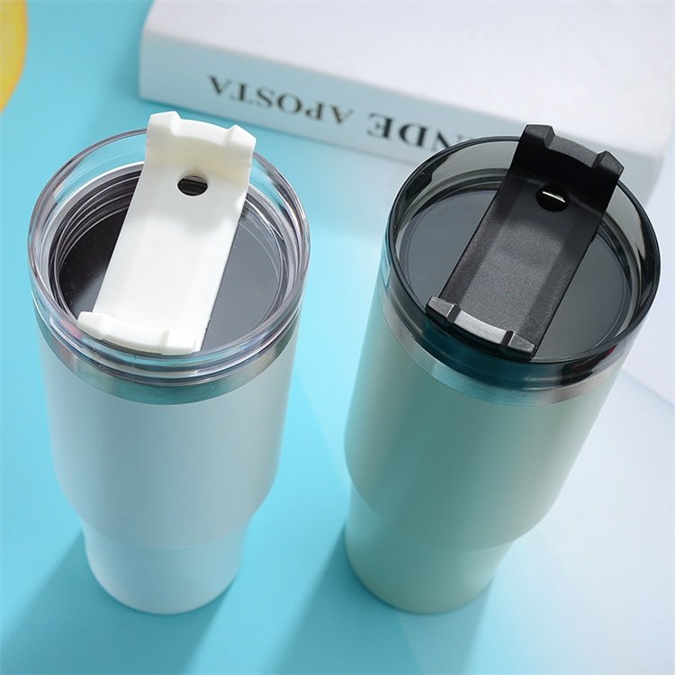 Stainless Steel Tumbler Cup With Lid 30oz Double Wall Vacuum Flask Insulated Beer Cup Drinking Thermal Coffee
