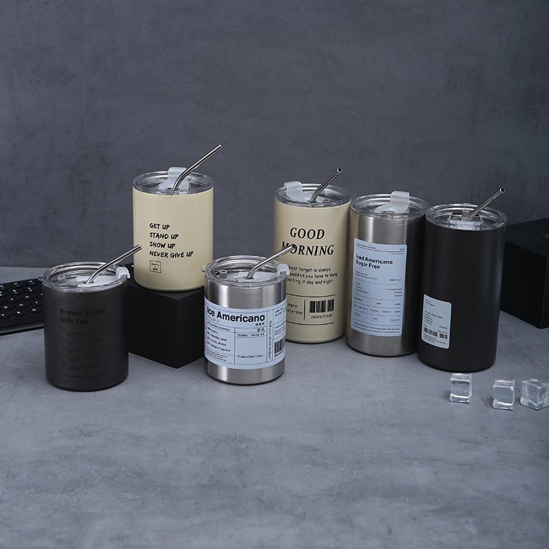 Double Wall Stainless Steel Coffee Thermos Mug Travel Insulated Cup