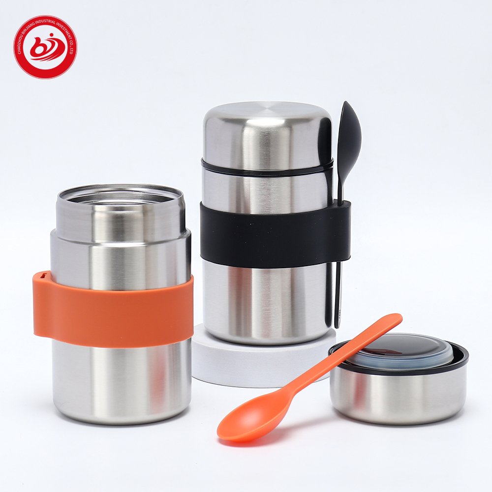 500ml 16OZ 18/8 Vacuum Thermos double wall leak proof portable take away insulation Food Container Bpa Free Jar vacuum flask