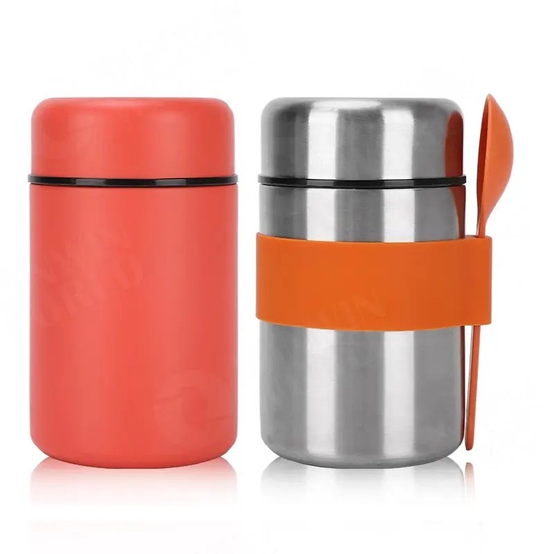 500ml 16OZ 18/8 Vacuum Thermos double wall leak proof portable take away insulation Food Container Bpa Free Jar vacuum flask