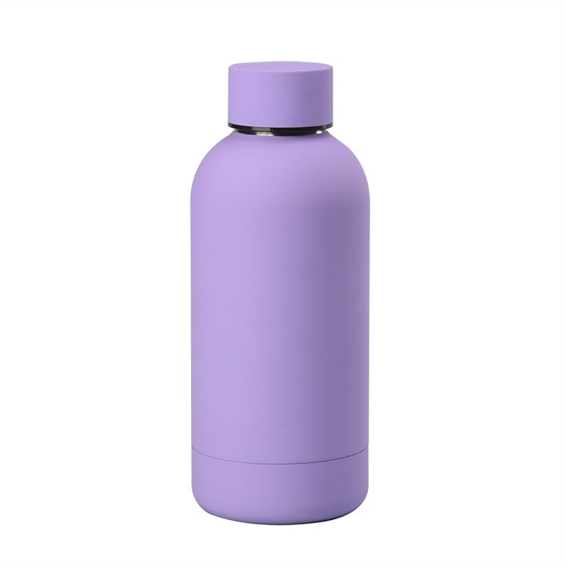Custom Logo 350ml Soft Touch Double Wall Vacuum Flask Stainless Steel Cup Thermal Water Bottle Vacuum Insulated Water Bottle