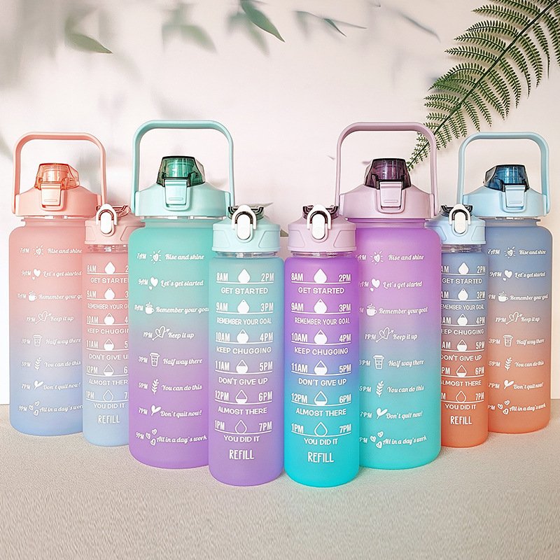 Sports Water Bottle 3pcs/Set Water Bottle for Male Female Set 2000ML 900ML 500ML Portable Reusable Summer Cups