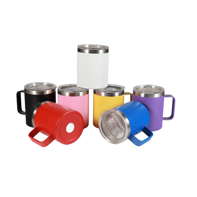Customized logo promotional gifts vacuum outdoor metal mark insulated stainless steel custom coffee mug