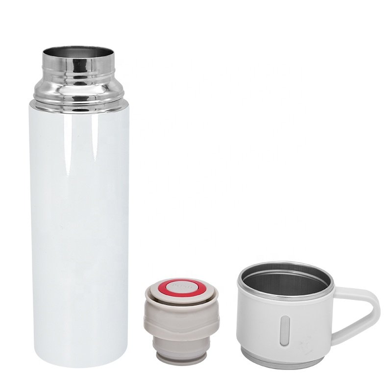 High Quality 500ml Stainless Steel Vacuum Thermos Flasks Coffee Tumbler Water Bottle Blanks Gift Set For Sublimation Blanks