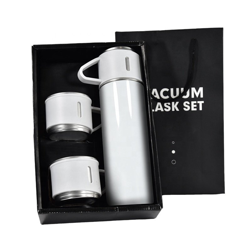 High Quality 500ml Stainless Steel Vacuum Thermos Flasks Coffee Tumbler Water Bottle Blanks Gift Set For Sublimation Blanks