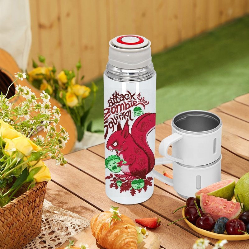High Quality 500ml Stainless Steel Vacuum Thermos Flasks Coffee Tumbler Water Bottle Blanks Gift Set For Sublimation Blanks
