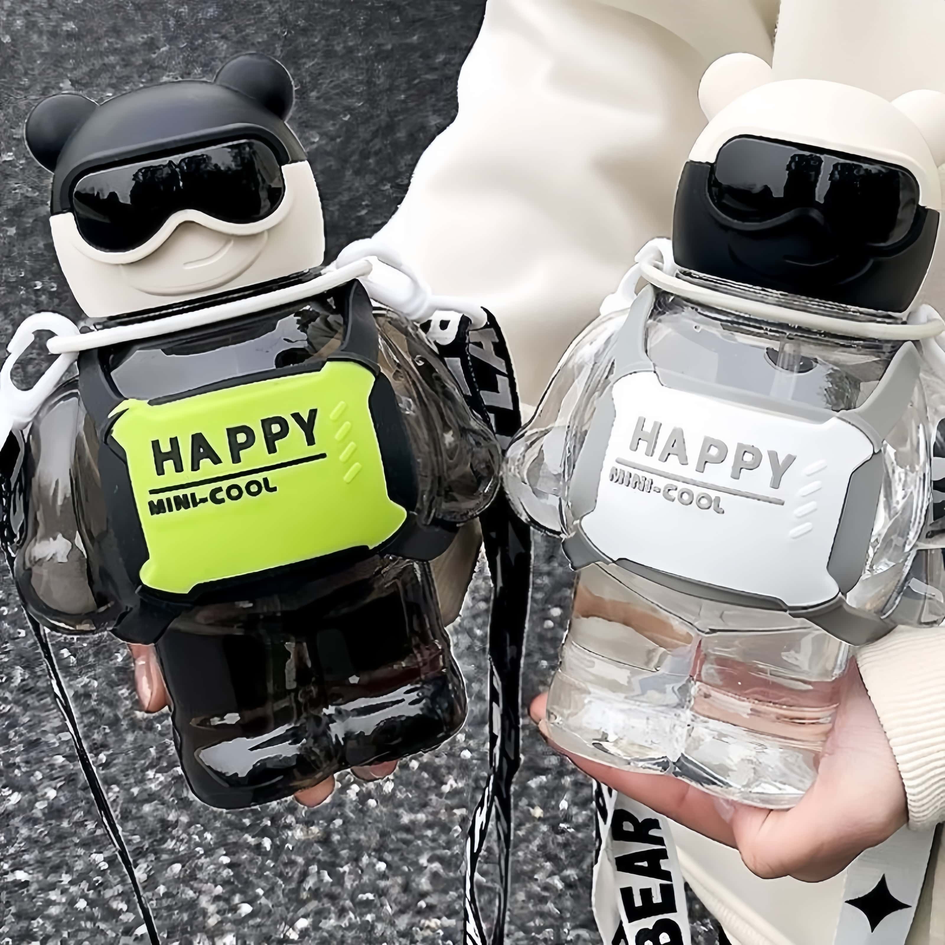 New students cartoon straw big belly cup cute portable high value water cups water bottles kids