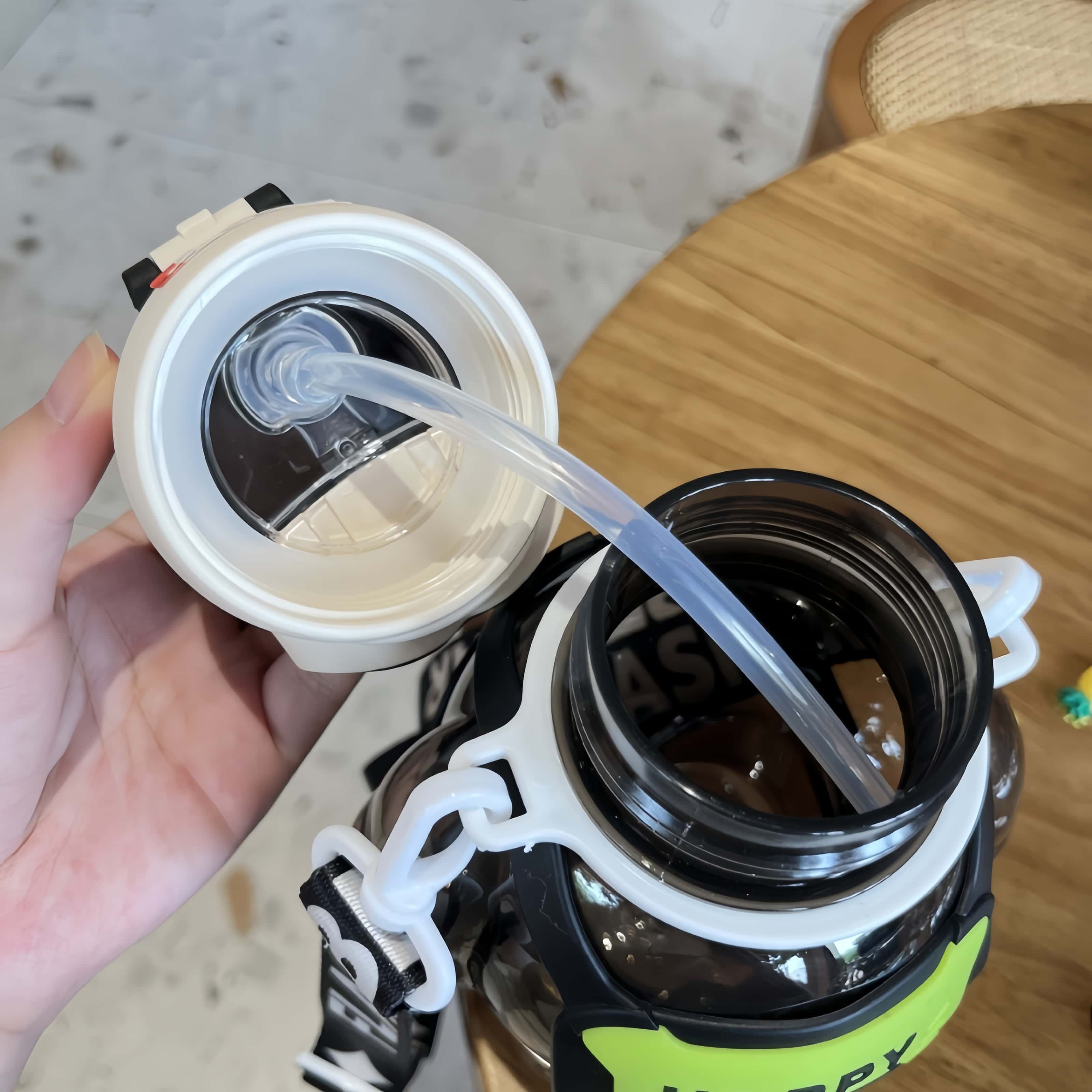 New students cartoon straw big belly cup cute portable high value water cups water bottles kids