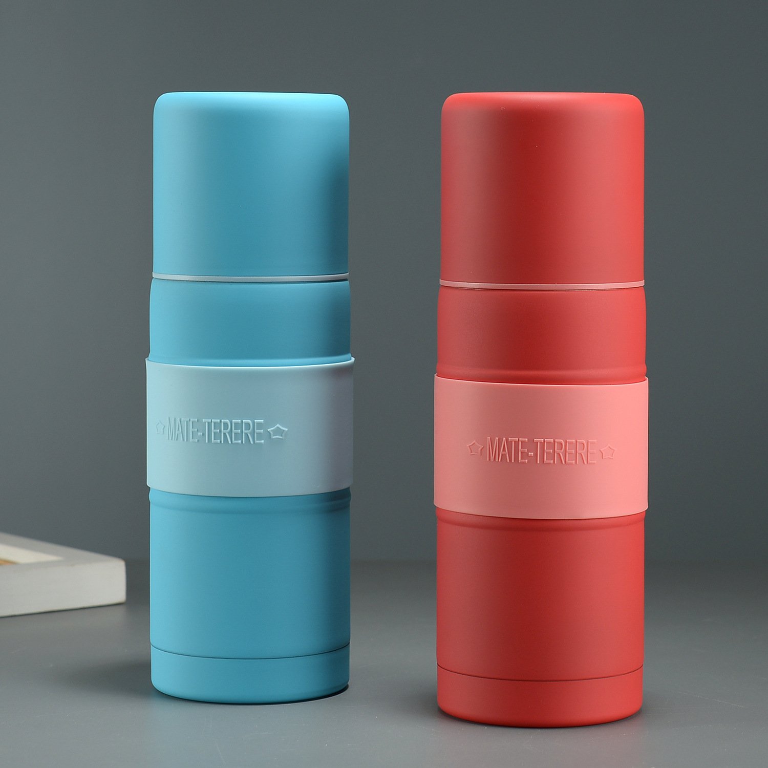 Wholesale Tea Flask Double Wall Stainless Steel Yerba Thermos Insulated Vacuum Wide Mouth Water Bottles