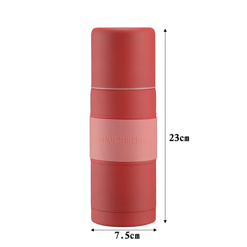 Wholesale Tea Flask Double Wall Stainless Steel Yerba Thermos Insulated Vacuum Wide Mouth Water Bottles