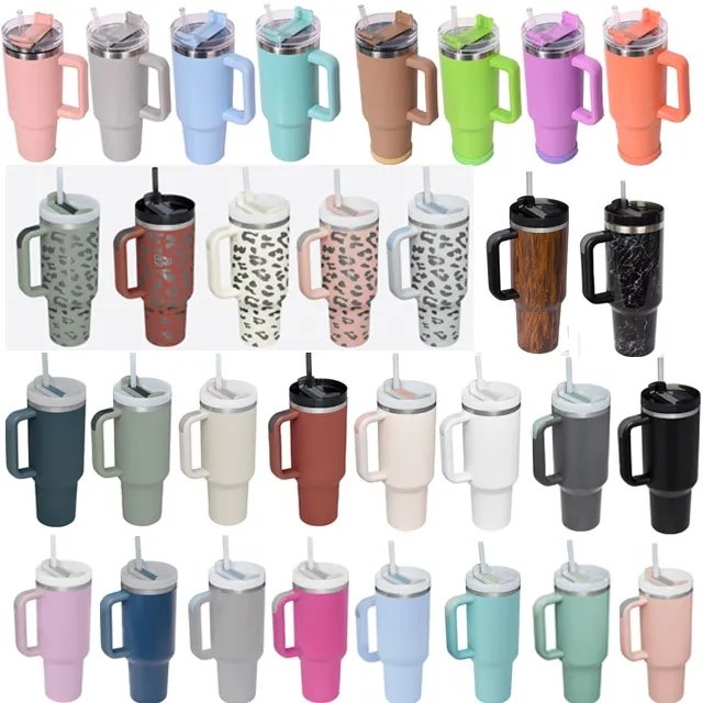 Hot sale Cups Adventure 40oz Travel Mug H2.0 Stainless Steel Tumbler With Handle
