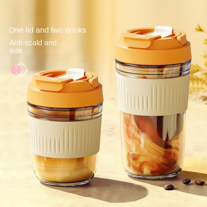 Top Fashion 350ml Custom Glass Tea Coffee Cup Soda Beer Can Shaped Glass Cup Mugs With Lid And Straw