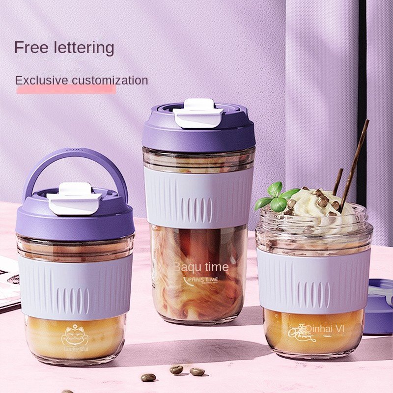 Top Fashion 350ml Custom Glass Tea Coffee Cup Soda Beer Can Shaped Glass Cup Mugs With Lid And Straw