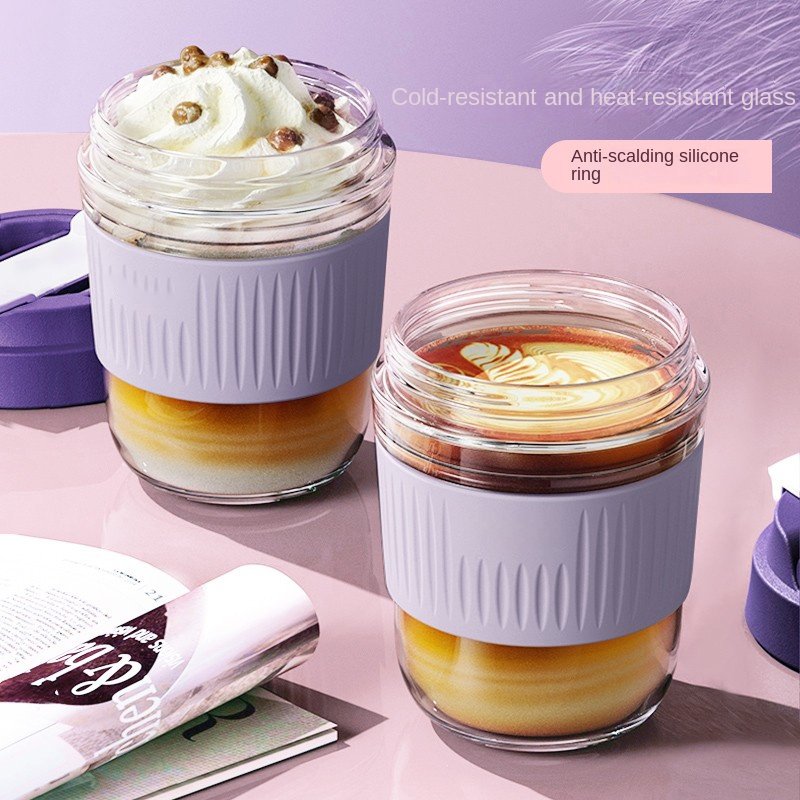 Top Fashion 350ml Custom Glass Tea Coffee Cup Soda Beer Can Shaped Glass Cup Mugs With Lid And Straw