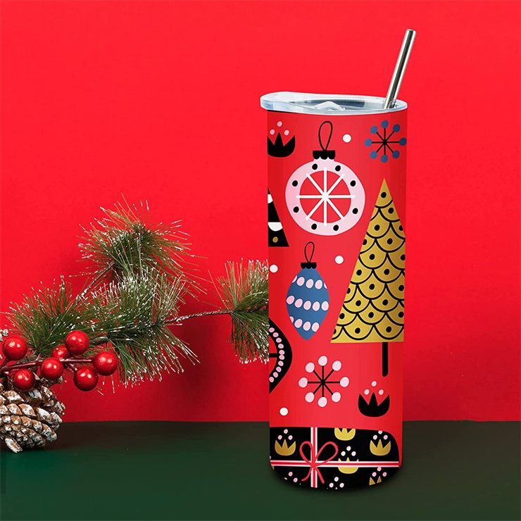 Wholesale DIY Transparent Sublimation Tumbler 20oz Matte Sublimation Water Bottle with straw and lid