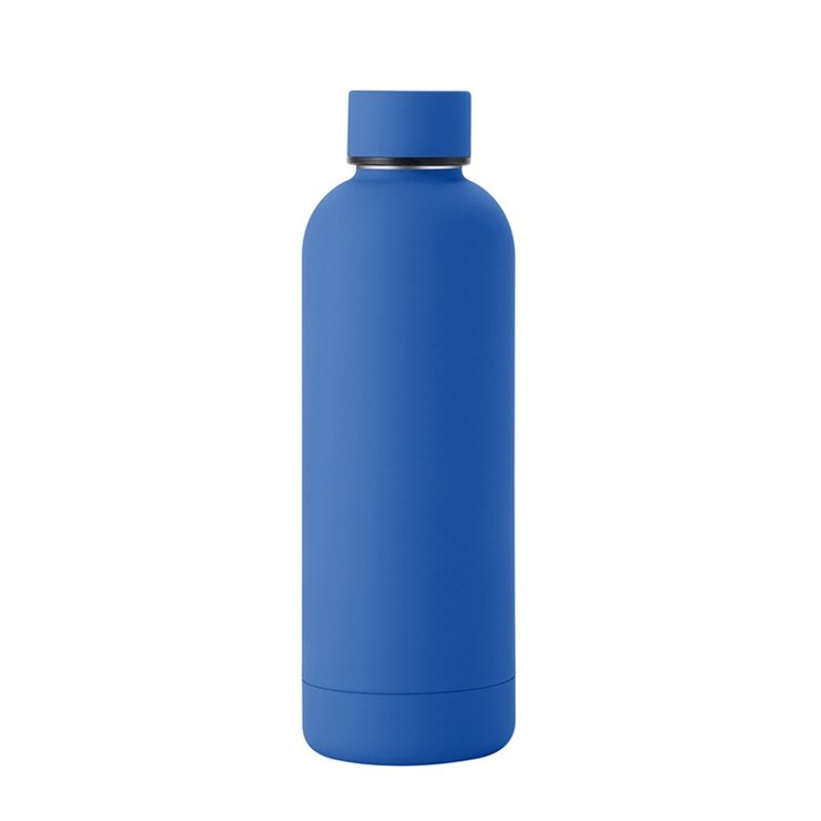 Custom logo 750ml large capacity 304 stainless steel small-mouth bottle thermos cup outdoor sports portable frosted water bottle