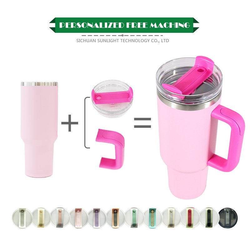 Custom Tumbler 40 oz Stainless Steel Vacuum Insulated Metal Travel Mug Temos Coffee Cup 20oz 30oz 40oz Tumbler With Handle Logo