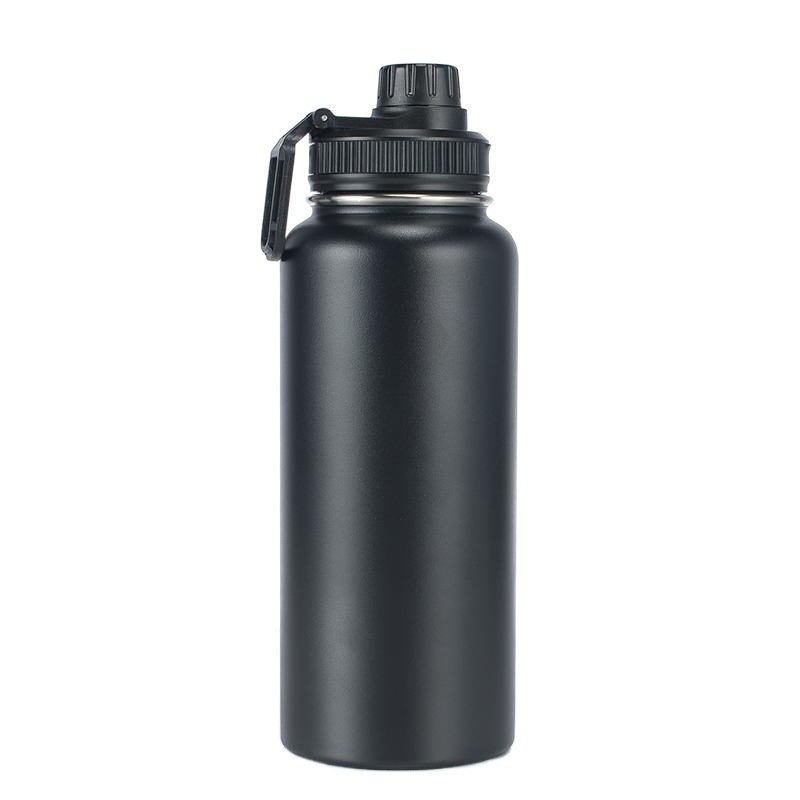 Vacuum Insulated Metal Flask Wide Mouth Gym Sports Drinking Water Bottle 32oz