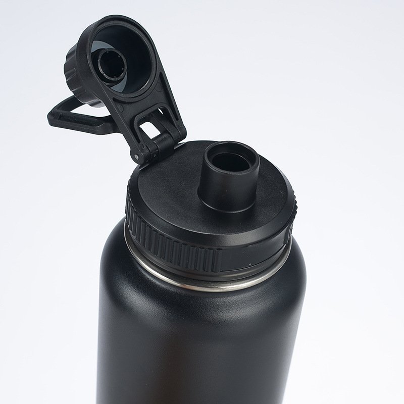 Vacuum Insulated Metal Flask Wide Mouth Gym Sports Drinking Water Bottle 32oz