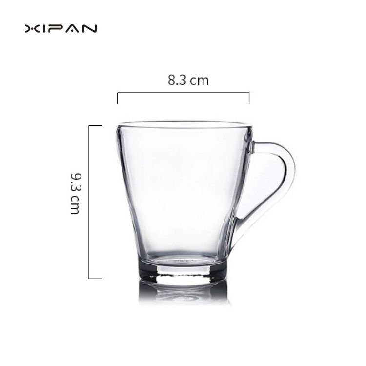 Hot Sale Custom Logo Beer Glasses Mug with Handle 275ml beer can glass with handle Beer Stem Glass