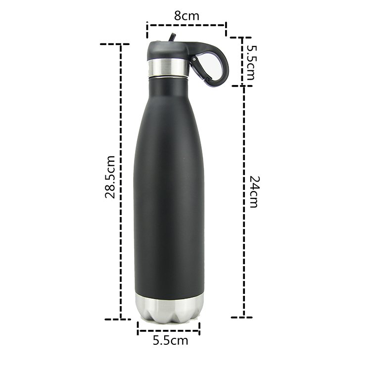 custom drink bottle double wall 304 stainless steel vacuum insulated sports Cola Shaped water bottle