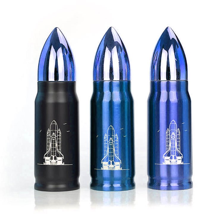 Prostar Bullet Shaped Vacuum Flask Thermos Bottle,Vacuum Cup Bullet Shaped Vacuum Stainless Steel Flask/Thermo