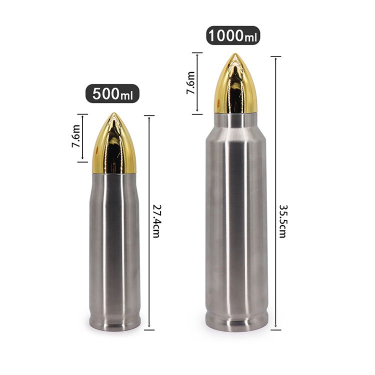 Prostar Bullet Shaped Vacuum Flask Thermos Bottle,Vacuum Cup Bullet Shaped Vacuum Stainless Steel Flask/Thermo